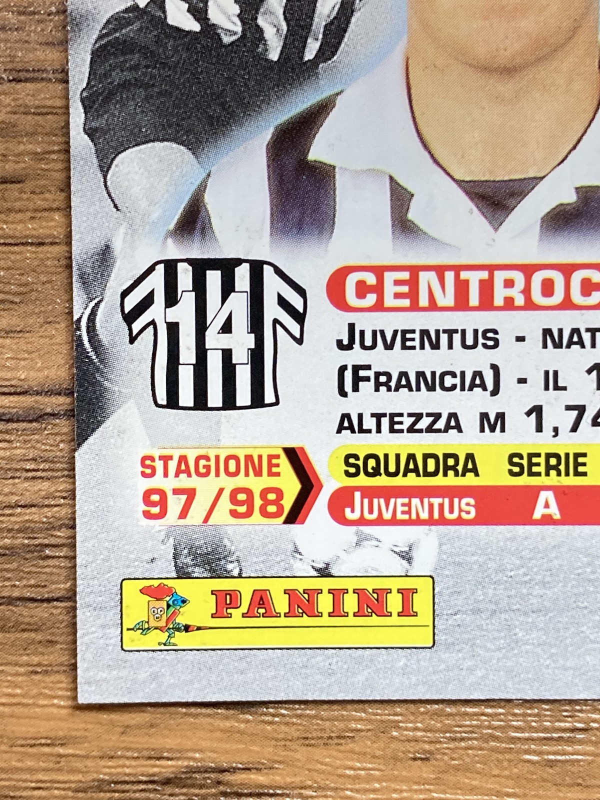 Free Shipping! Panini Card Calcio 99 1999 Serie A #40 Didier Deschamps Juventus