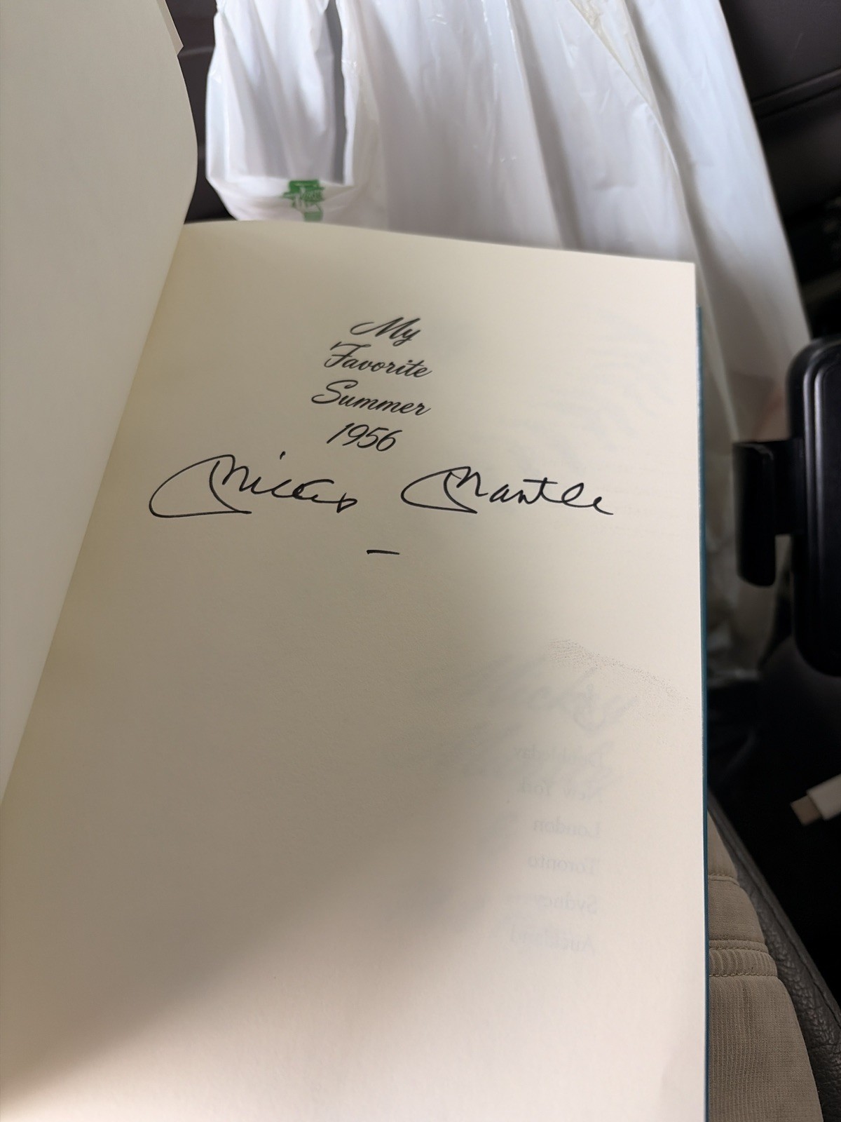 Mickey Mantle Autographed First Edition Book: My Favorite Summer 1956