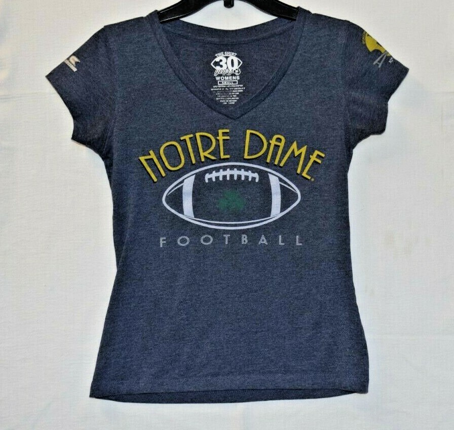 The Shirt 30 years Notre Dame football logo t shirt women’s small