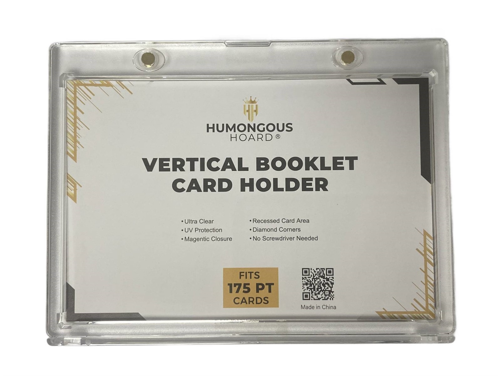 Humongous Hoard 175 Pt. Vertical Booklet Magnetic Holder Ultra Clear Storage NEW