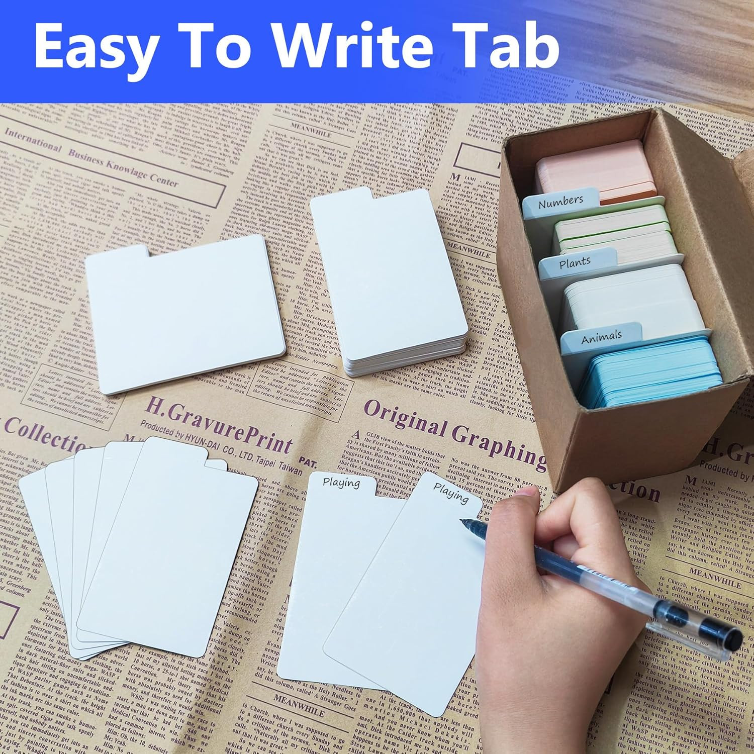 200PCS White Trading Card Dividers,Paper Divider Cards Organizer for Sport Game