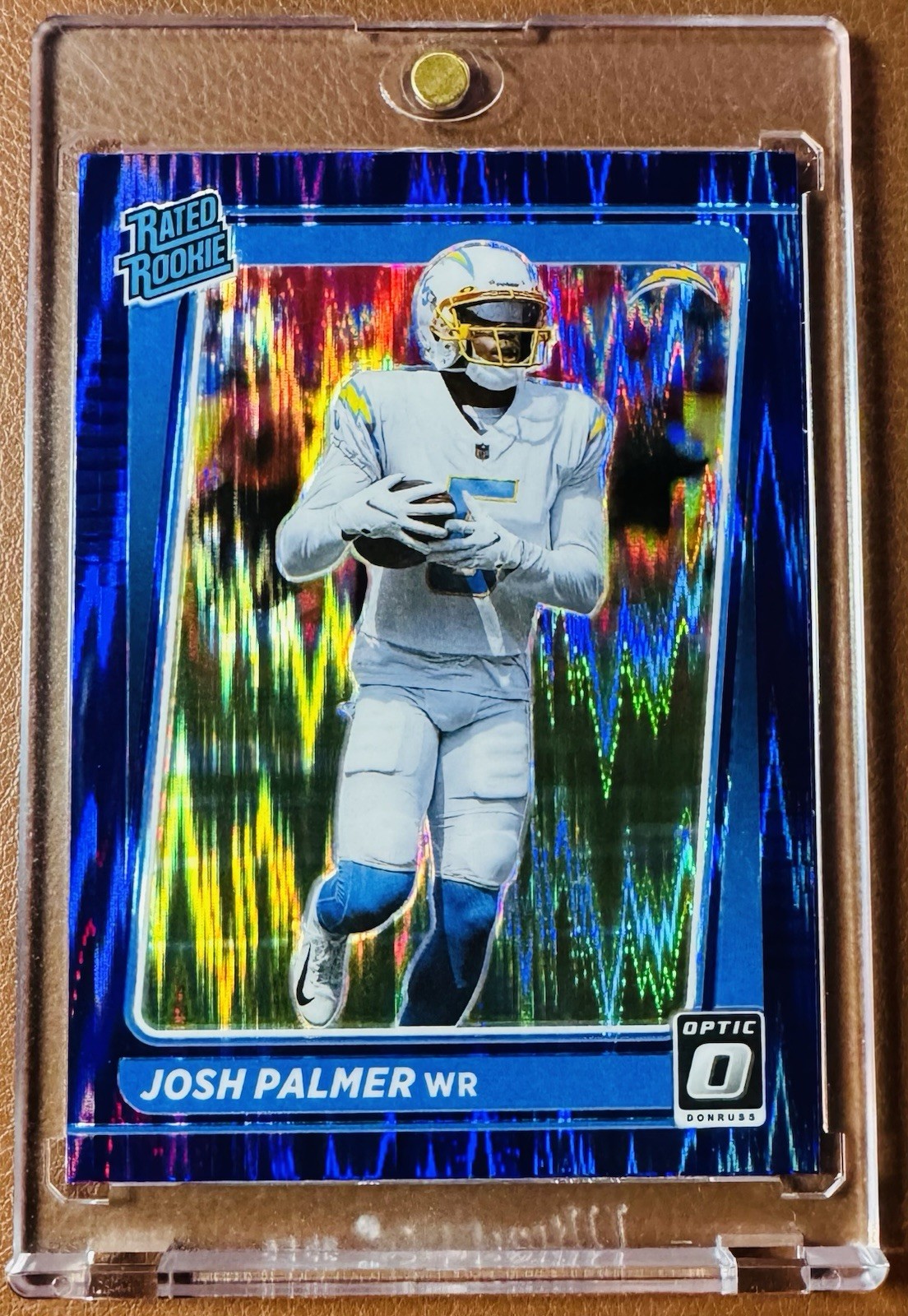 2021 Panini Donruss Optic Josh Palmer Purple Shock Prizm Rated Rookie – #229