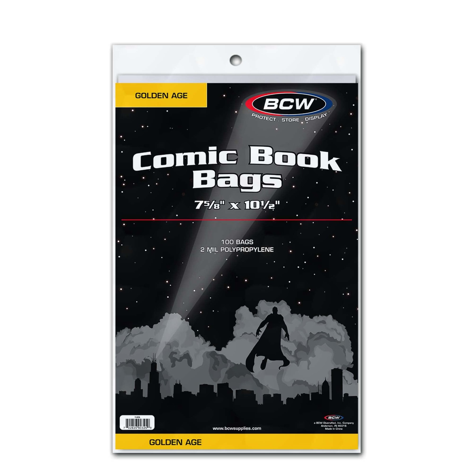 Golden Age Comic Bags and Backing Boards – 100 ct