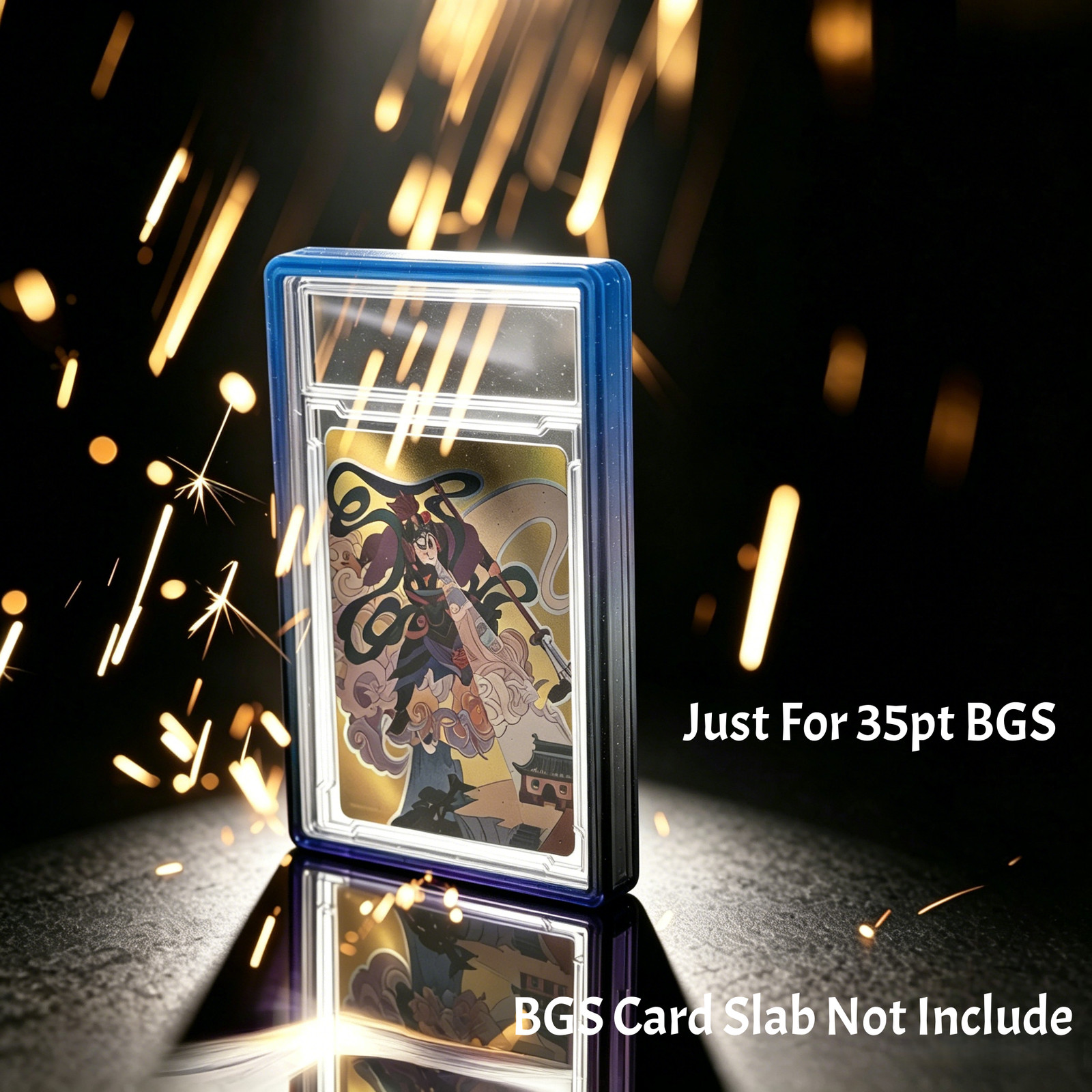 2/5/10pcs Gradient Bumper Guard Case for BGS 35PT Graded Card Slab With PC Panel