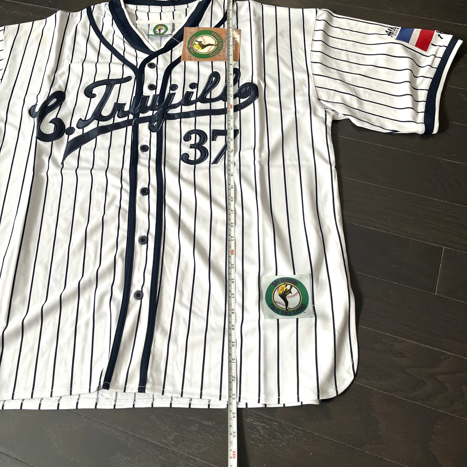 LATIN LEAGUE CIUDAD TRUJILLO THROWBACK (1879-1940) BASEBALL JERSEY #37 Size XL