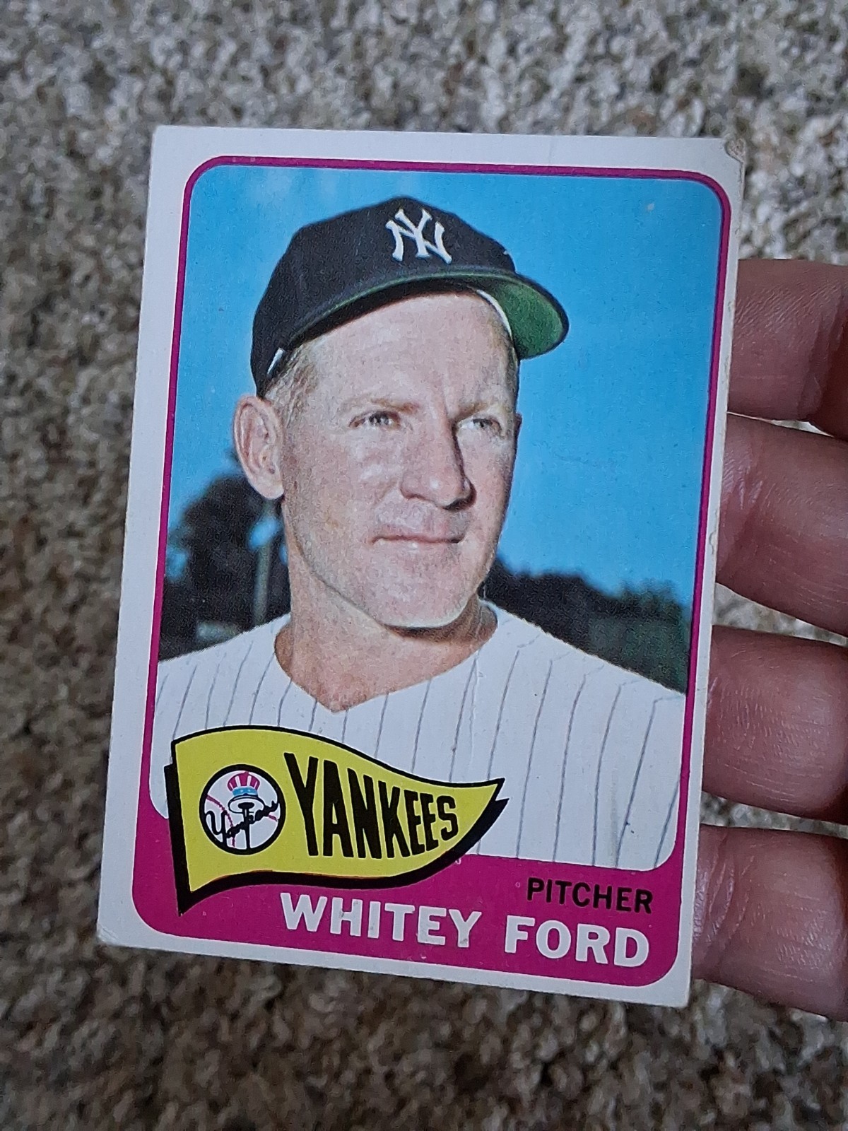 1965 Topps #330 Whitey Ford New York Yankees Pitcher Baseball Card