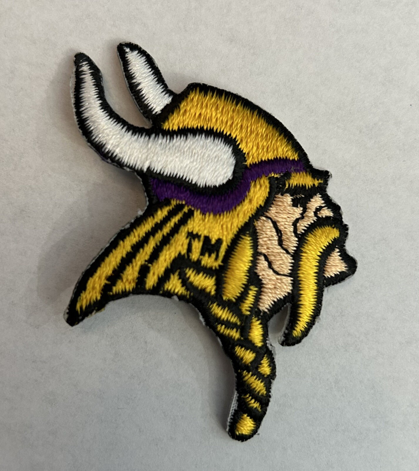 Vintage Minnesota Vikings TM NFL Logo Patch 2 3/4” Tall X 2” Wide