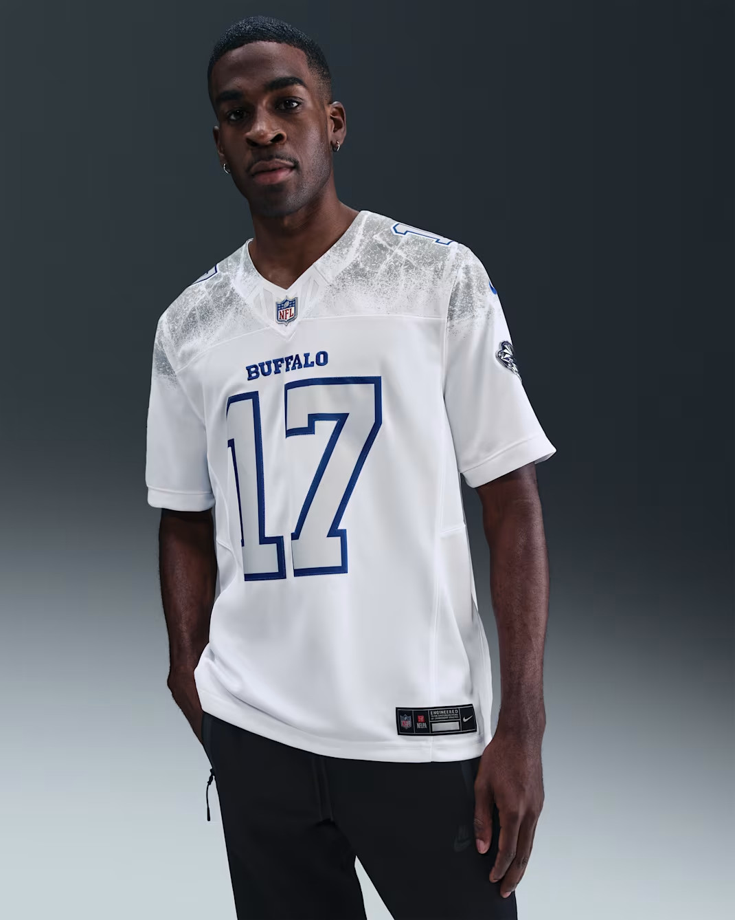 Nike Josh Allen LARGE Buffalo Bills Rivalries Collection Dri-FIT Limited Jersey