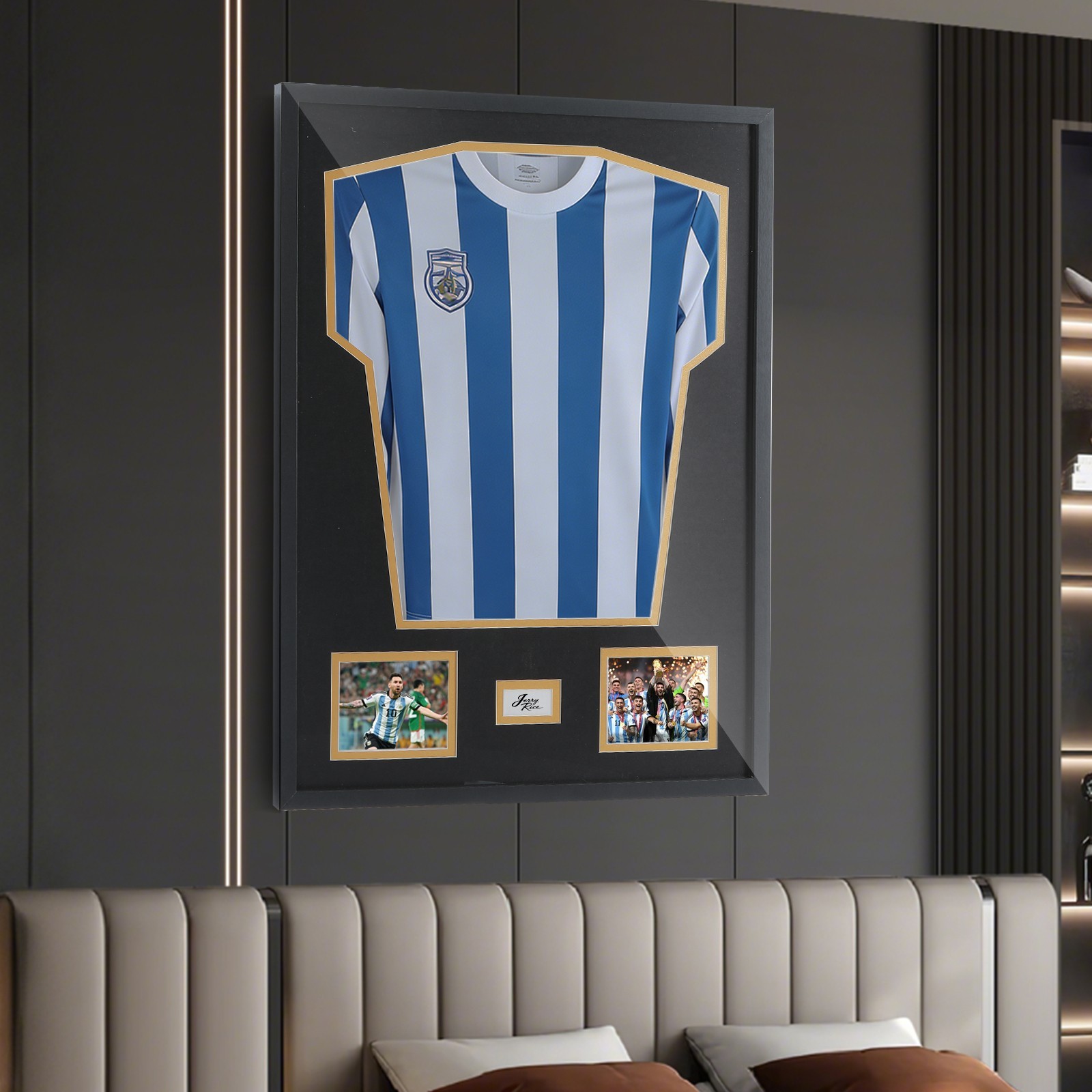 Jersey Frame with UV Glass & Signature Slot – Football Basketball Soccer (1 PCS)