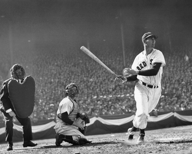 TED WILLIAMS Glossy 11×14 Photo Opening Day Print Boston Red Sox Poster
