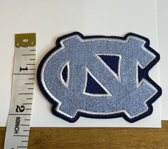 North Carolina Tar Heels IRON ON Embroidered Patch 3×2.5″