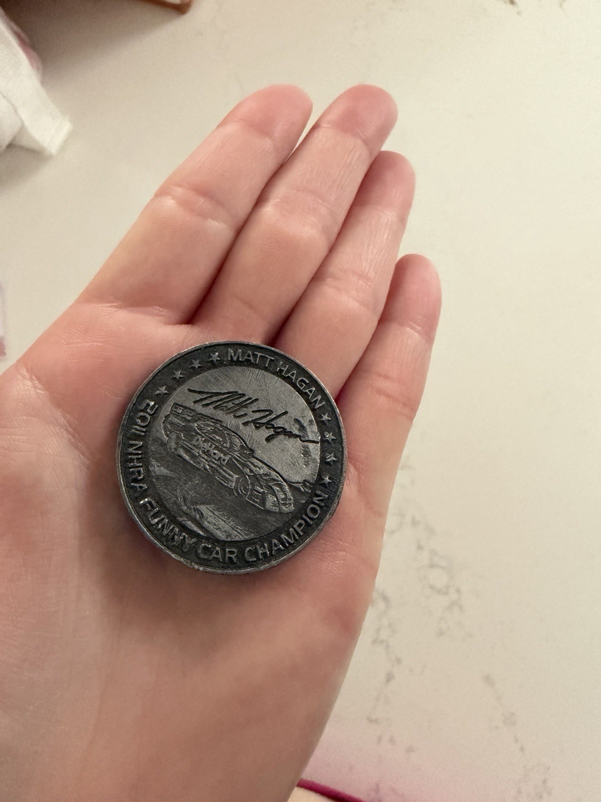 Matt Hagan 2011 NHRA Funny Car Championship Gray Commemorative Coin