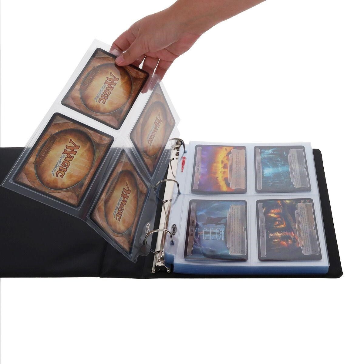 200 Album Pages 4 Pockets For Gaming Cards TGC / 5X7 Photos / Postcards By BCW
