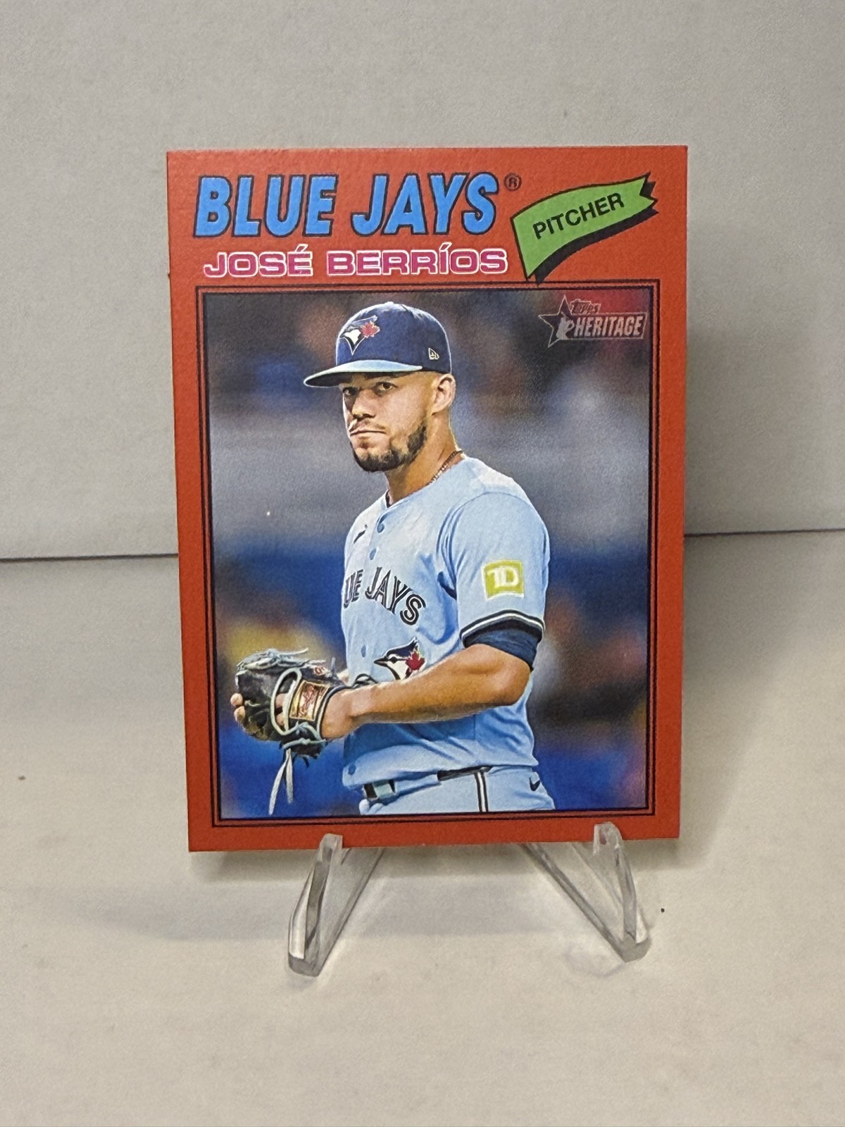 2026 Topps Heritage – José Berríos #56 Red Border Toronto Blue Jays