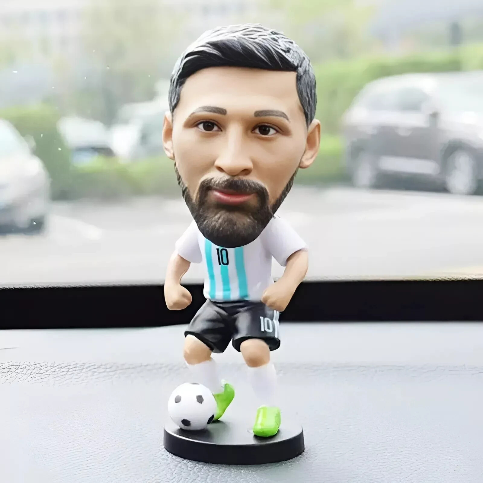 NEW 4 Inch PVC Soccer Star Bobblehead Messi Ronaldo Mbappe Neymar