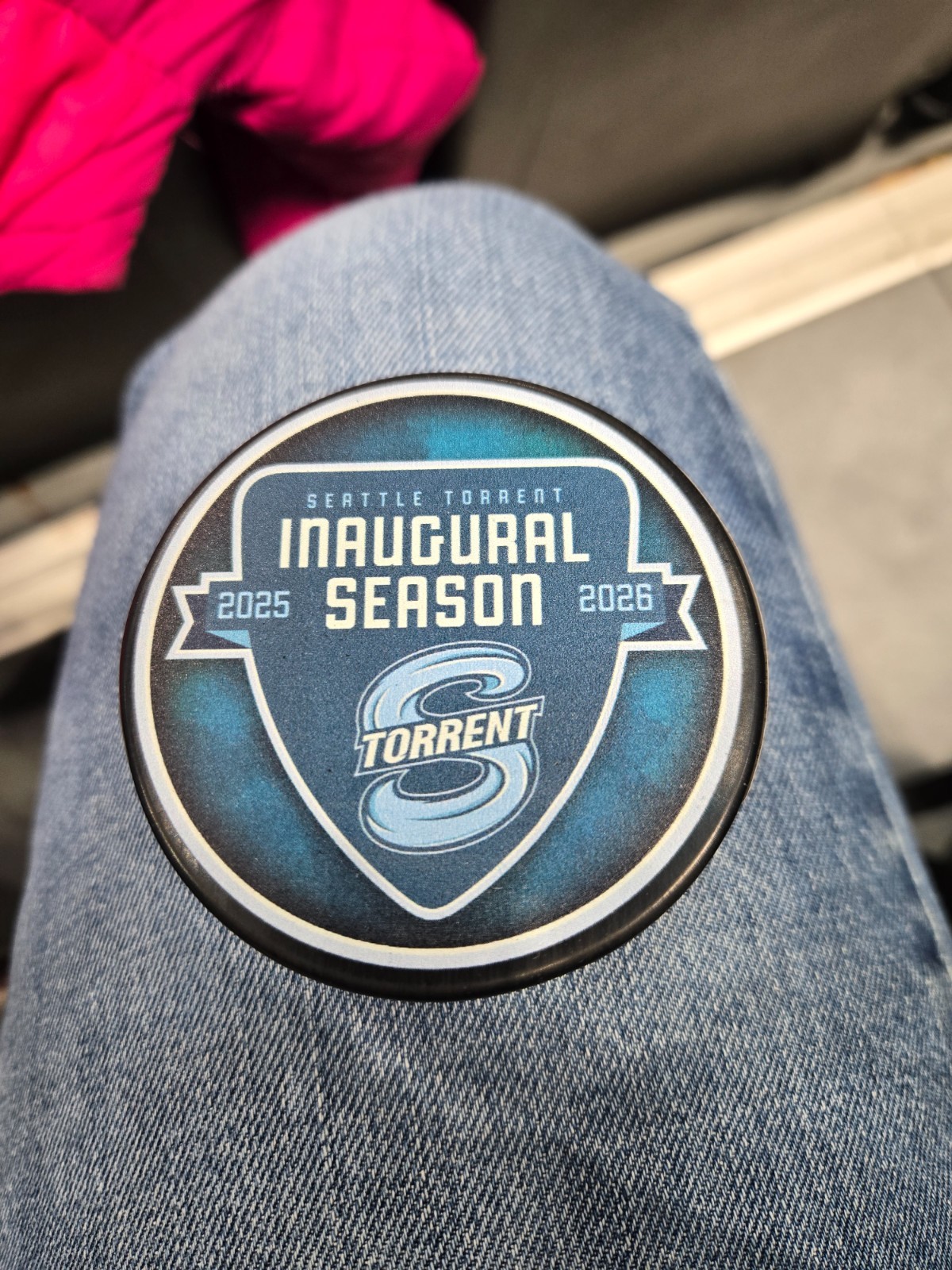 PWHL Seattle Torrent Inaugural Home Game Puck 2025 2026