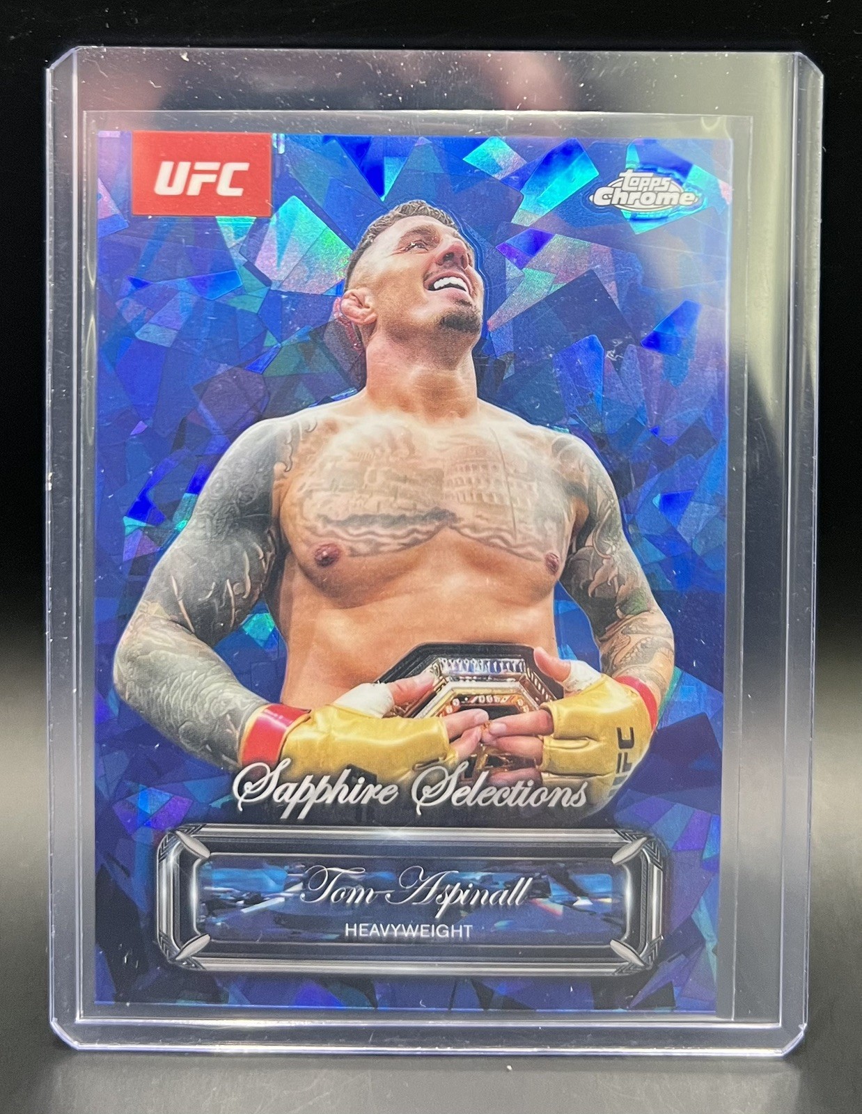 2025 Topps Chrome UFC Sapphire Selections Tom Aspinall #SEL-5