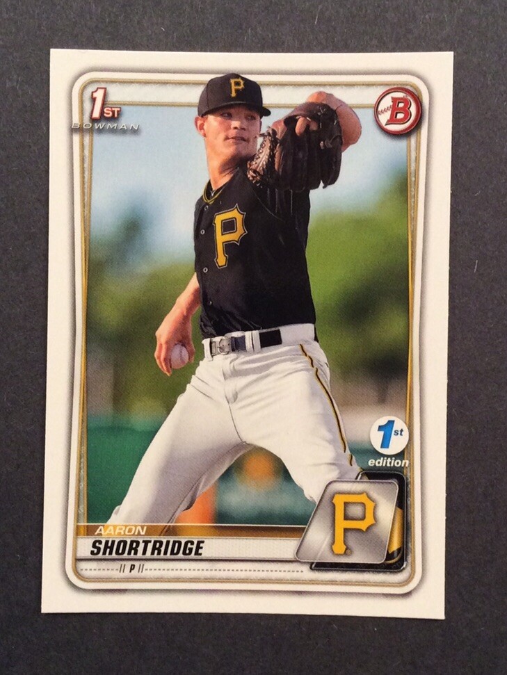Aaron Shortridge 2020 Bowman 1st Edition 1st Bowman Card #BFE-9 Pirates RC