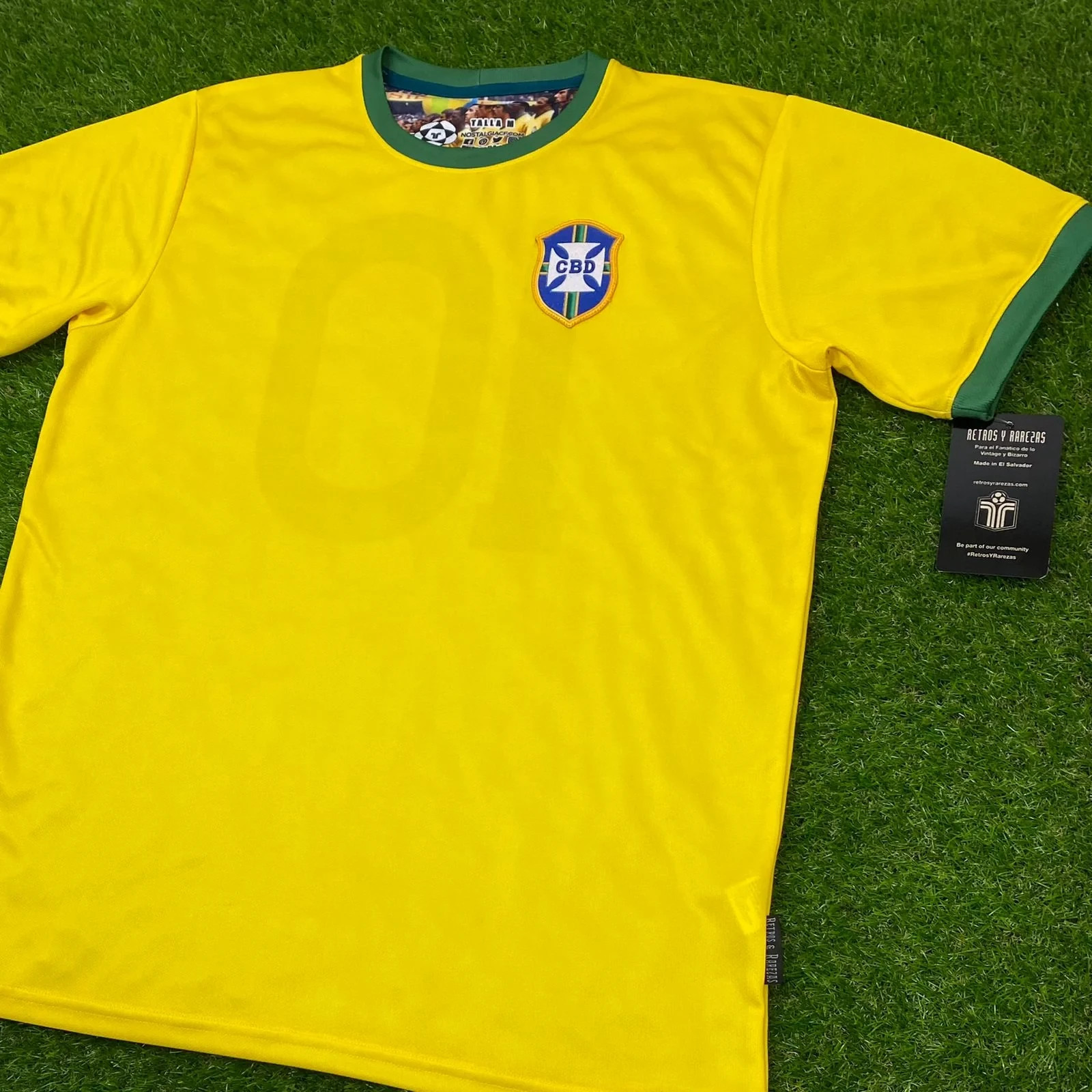 Brasil, Men’s Retro Soccer Jersey, 1970, Pele #10 (Tallaje Grande)