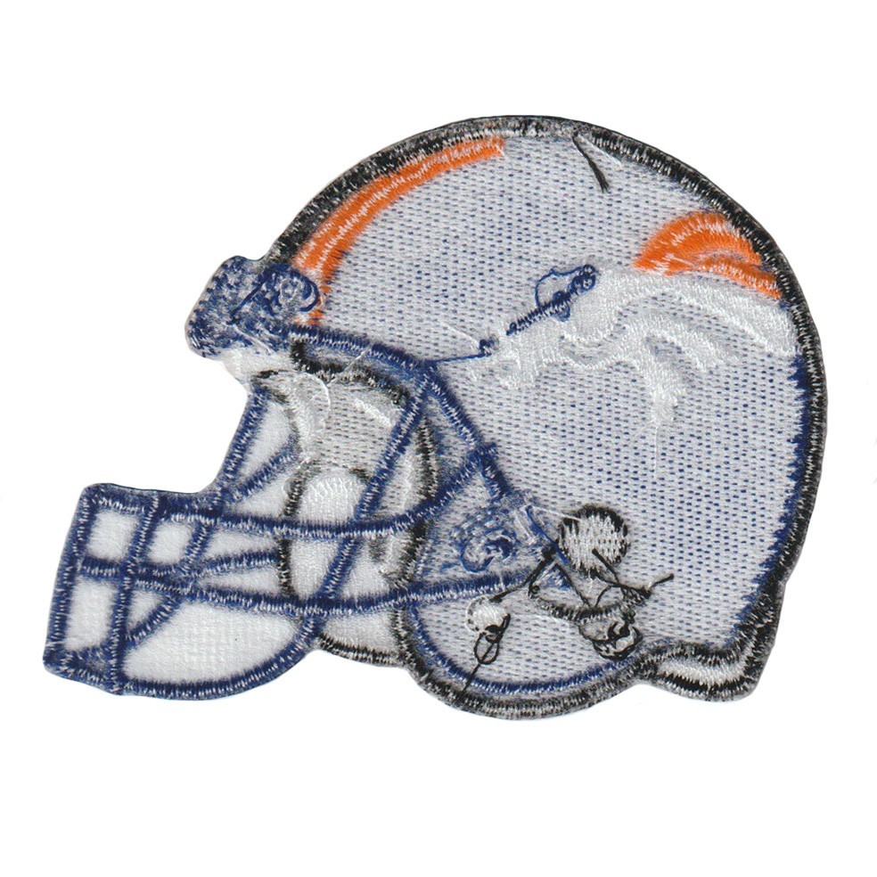 10 pcs Denver Broncos Helmet Logo Size 3.3 in x 2.5 in Sew Iron On Patches