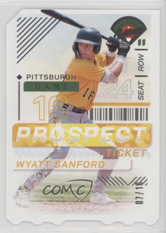 2024 Panini Prospect Edition Ticket Stub 7/16 Wyatt Sanford #170 0t9q