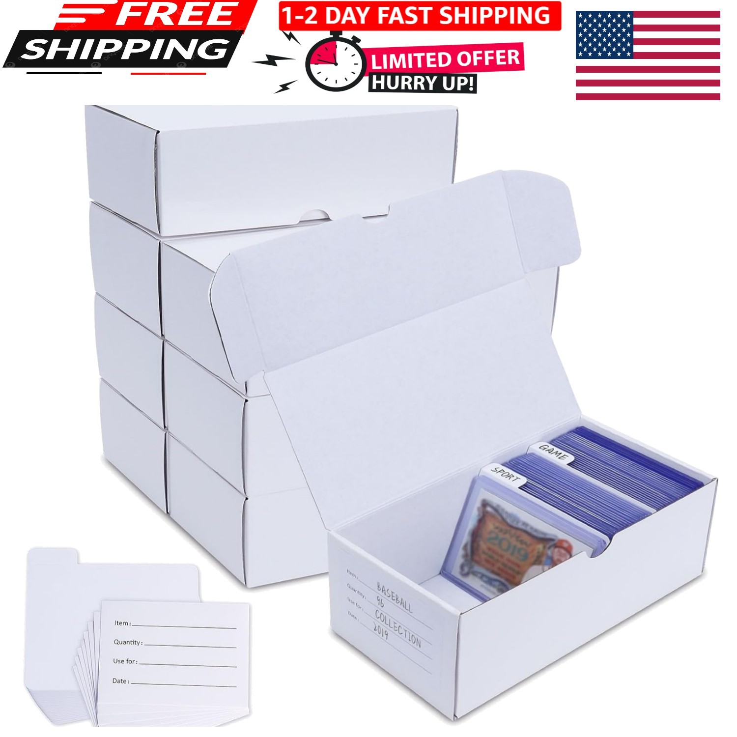 Stackable 7-Inch Toploader Storage Box for Trading Cards – 800 Count Capacity