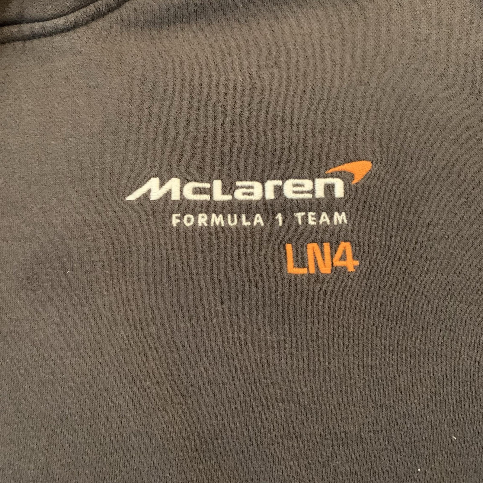 McLaren Formula 1 Sweatshirt Mens Small Gray Racing Lando Norris Hollister LN4