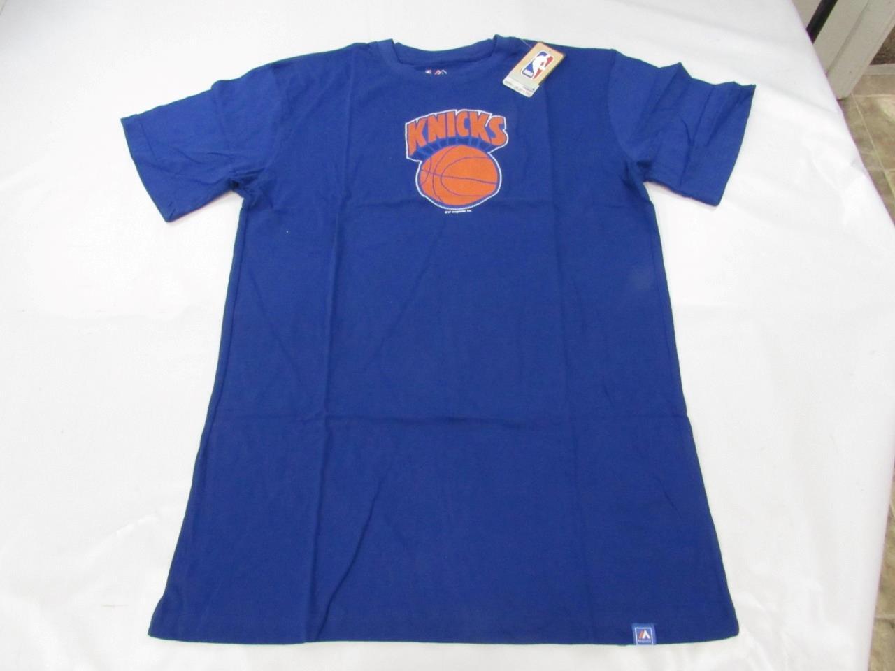 New York Knicks Mens Sizes L-XL-2XL-3XL-4XL-Tall Blue Majestic Shirt