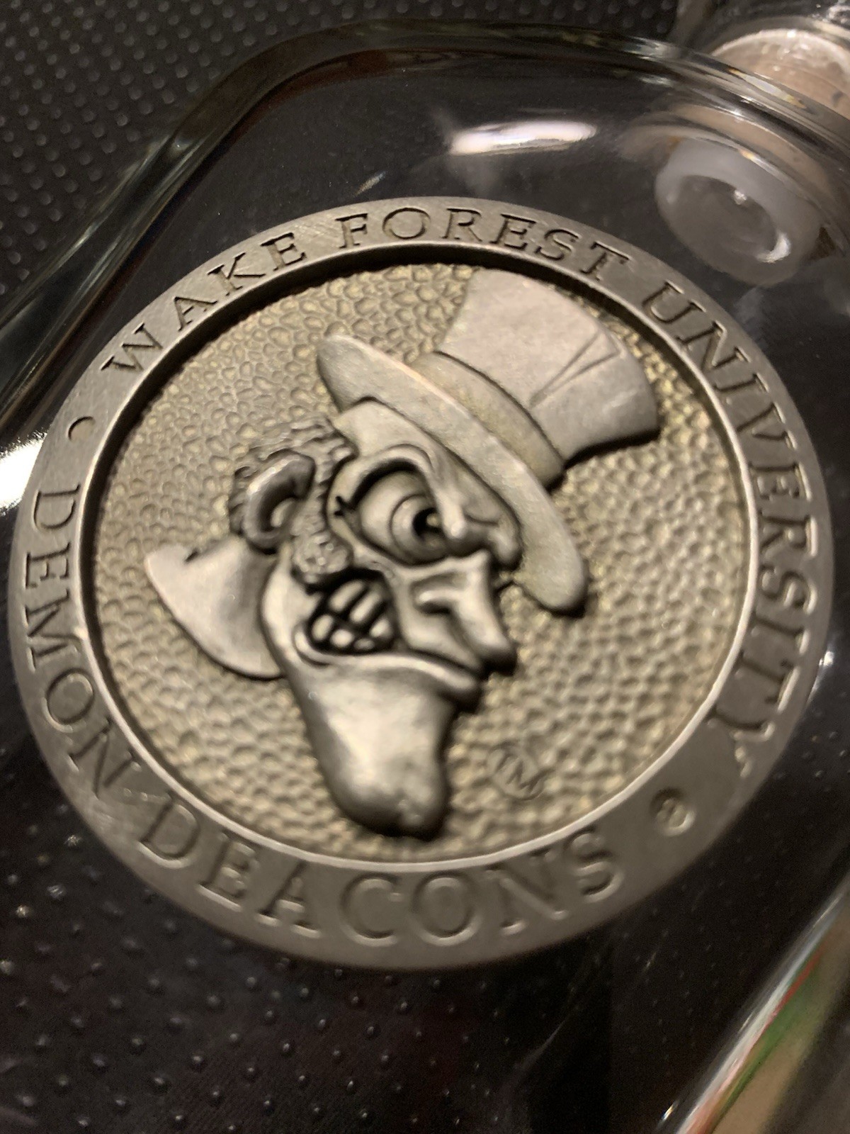 Heritage Metalworks, Crystal Pewter Wake Forest Demon Deacons Whiskey Decanter