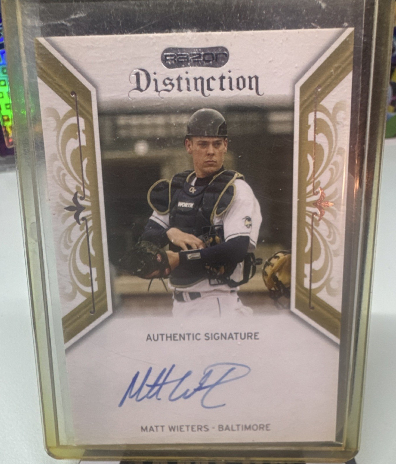 Razor 2009 Distinction Autographs Matt Wieters Baltimore Orioles MW1 Autograph