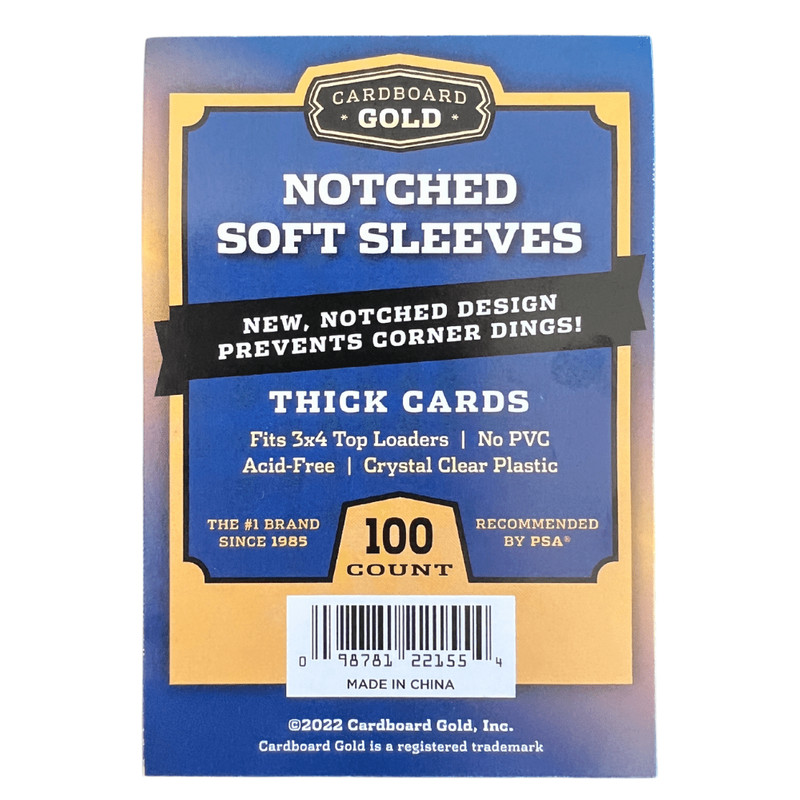 2000 CBG Premium Easy Glide Notched Easy Load THICK Card Soft Sleeves 🔥 🔥