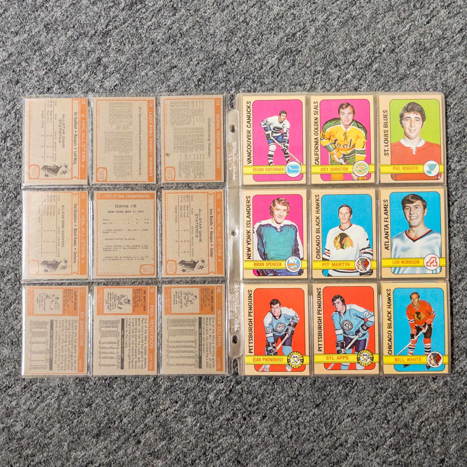 Lot of 54 Hockey Cards – 1972-1973 Topps Collection