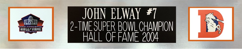 John Elway Autographed and Framed Orange Broncos Jersey Auto JSA COA