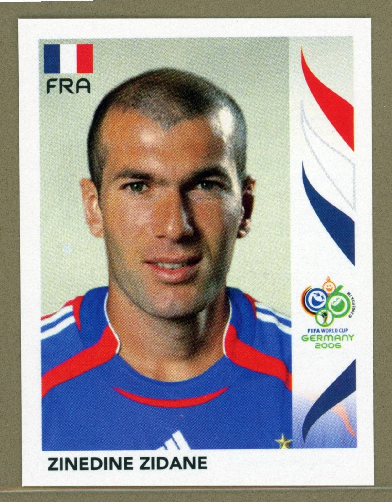 2006 Panini Germany World Cup Sticker France Zinedine Zidane No. 467 Qty