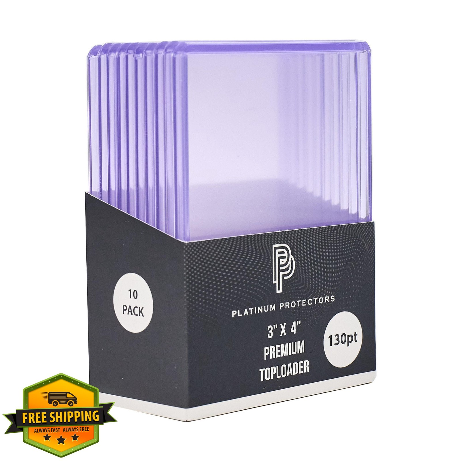 Platinum Protectors 130pt Toploaders 20-Count Card Sleeves Plastic