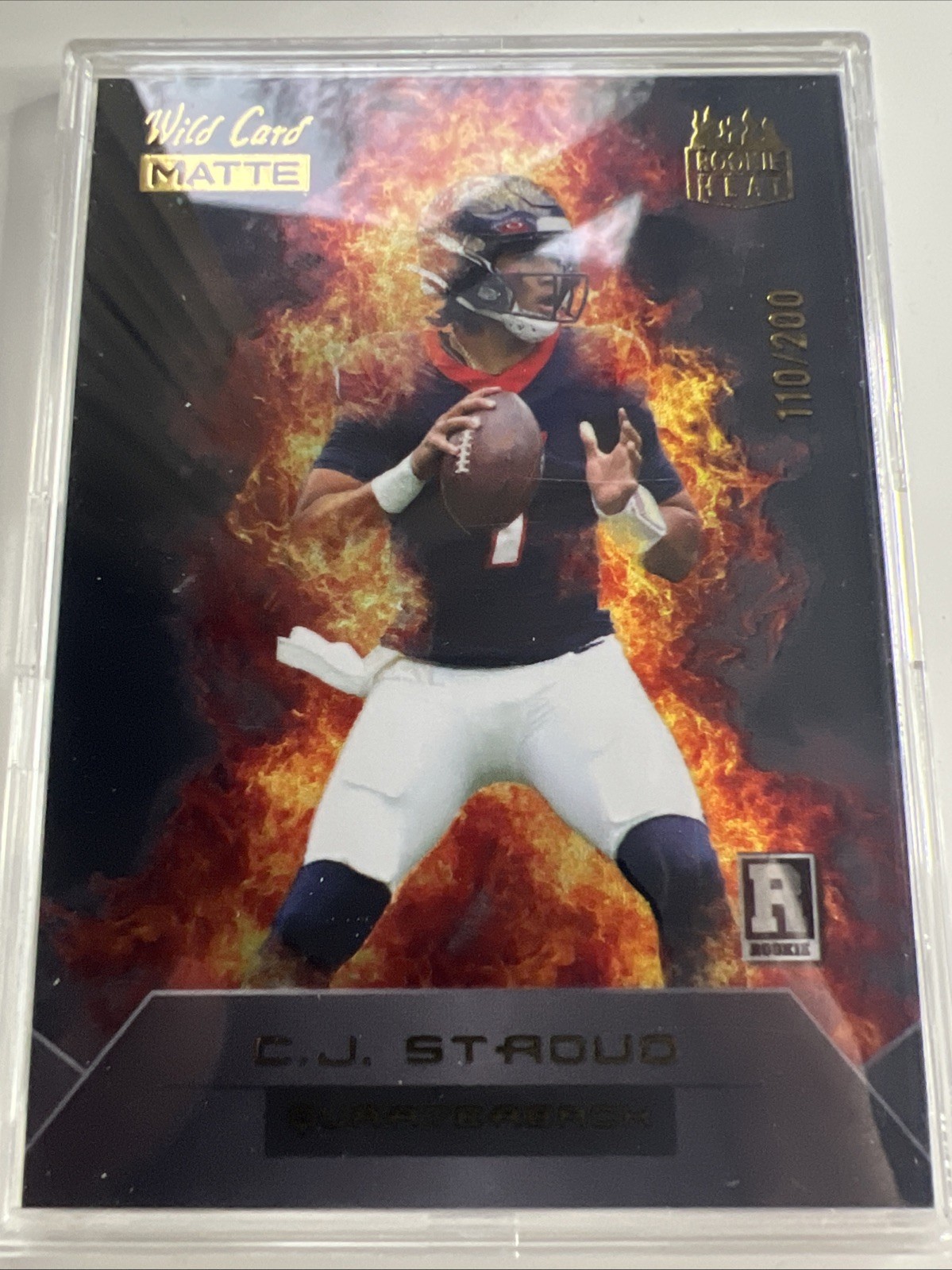 2023 CJ Stroud Rookie (RC) #/200 Wild Card Matte Rookie Heat Texans RH-CS. Fb2