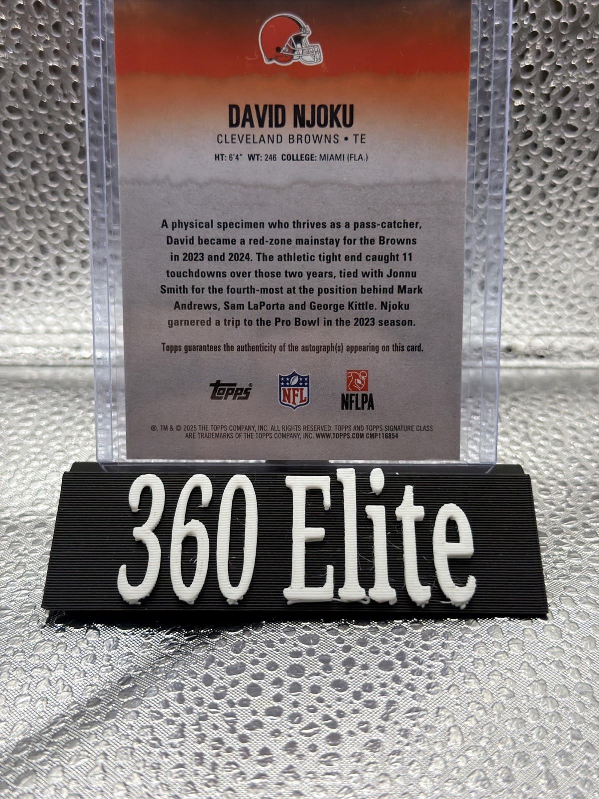 David Njoku #71 Auto /150