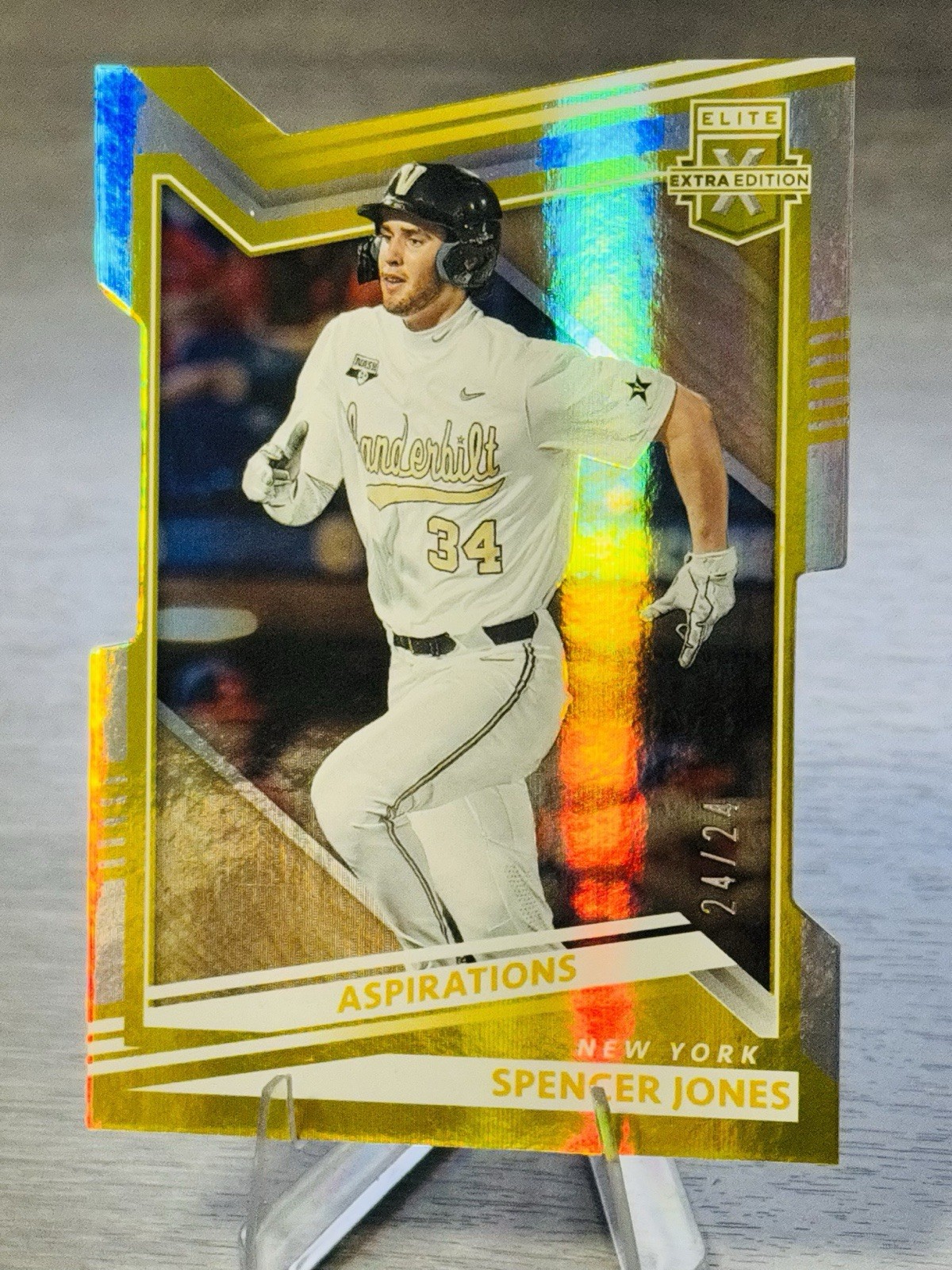 💫SPENCER JONES 2022 Panini Elite Extra Edition Aspirations Gold /24 #BOOKEND!💫