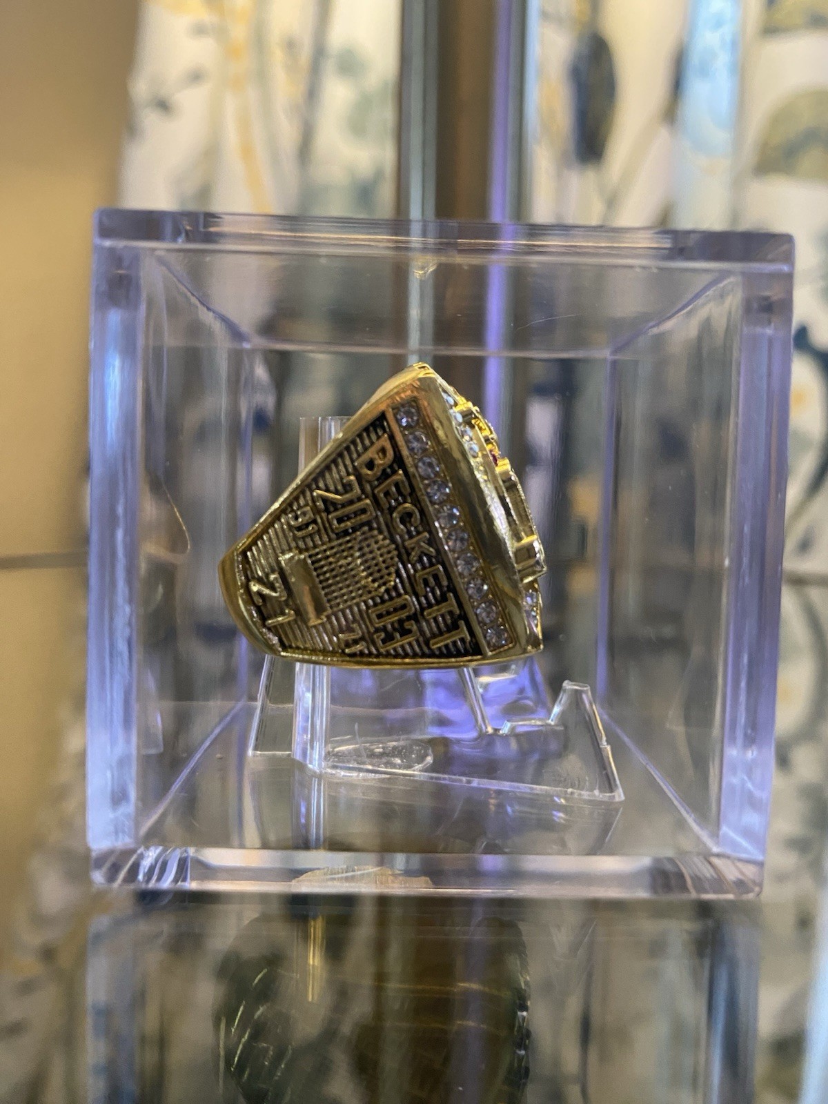 2003 Florida Marlins World Series Ring w/Showcase Cube Beckett USA SHIP