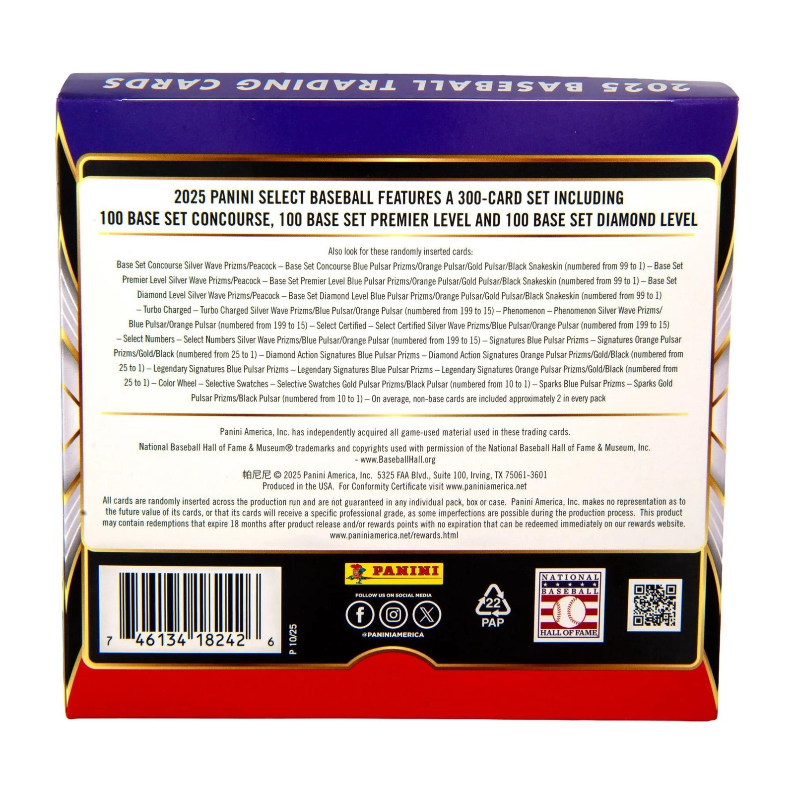 2025 PANINI SELECT BASEBALL HOBBY PREFERRED BOX