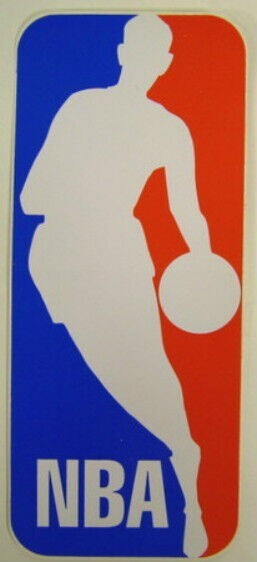 NBA Basketball League Logo Bumper Window Wall Backboard Sticker 3-1/8″ X 7-3/8″