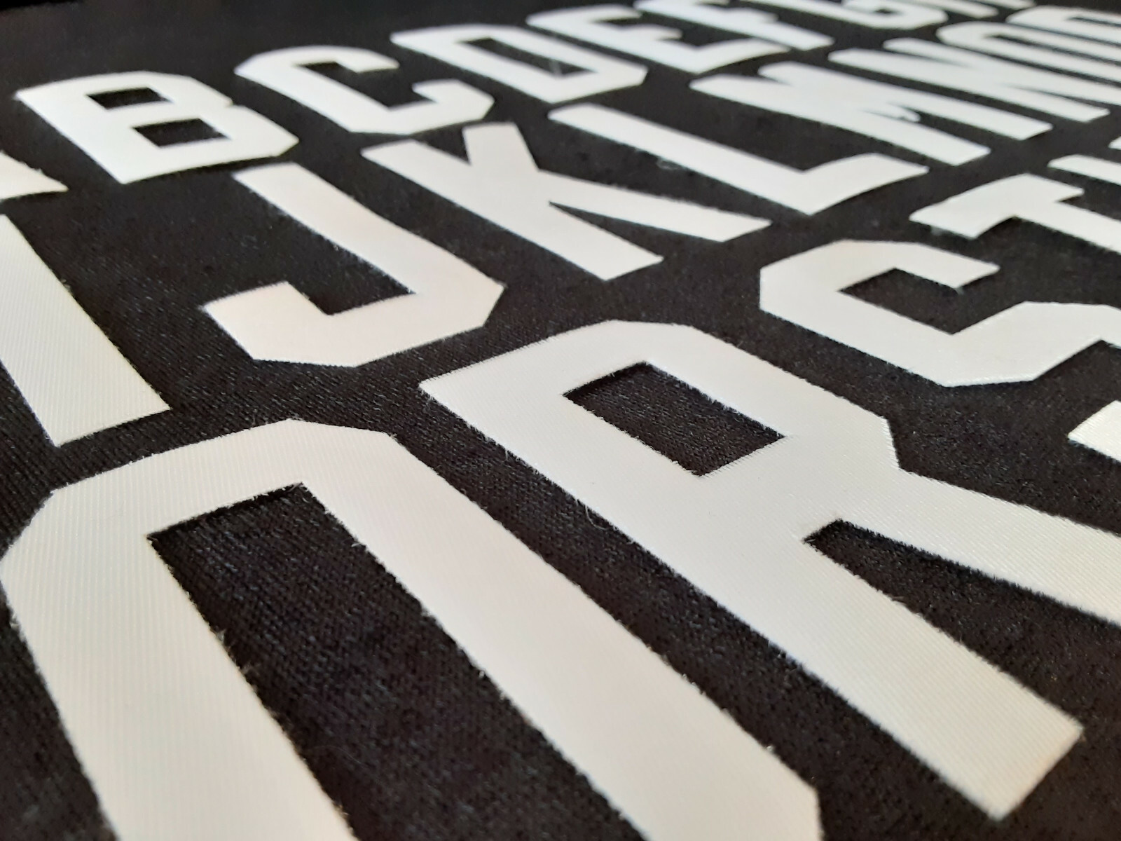 Tackle Twill Letters 3″ Block Font NHL, NFL, NBA MLB Authentic 3″ Jersey Letters