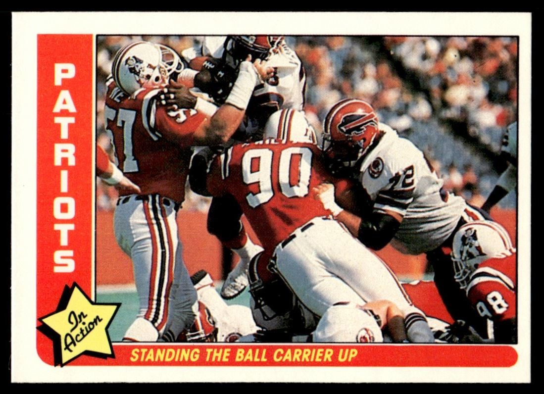 1985 FLEER TEAM ACTION STANDING THE BALL CARRIER UP (1985 SCHEDULE) B NEW