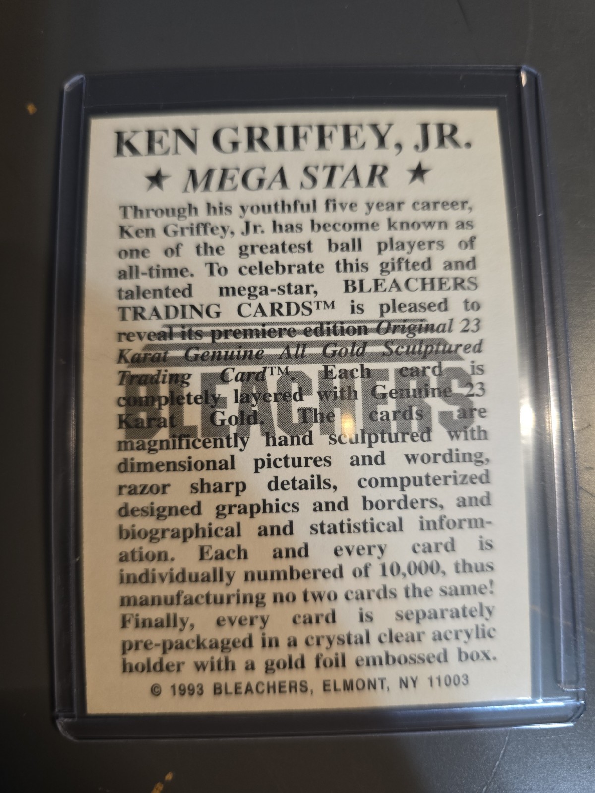 1993 Bleachers – Promos Ken Griffey Jr