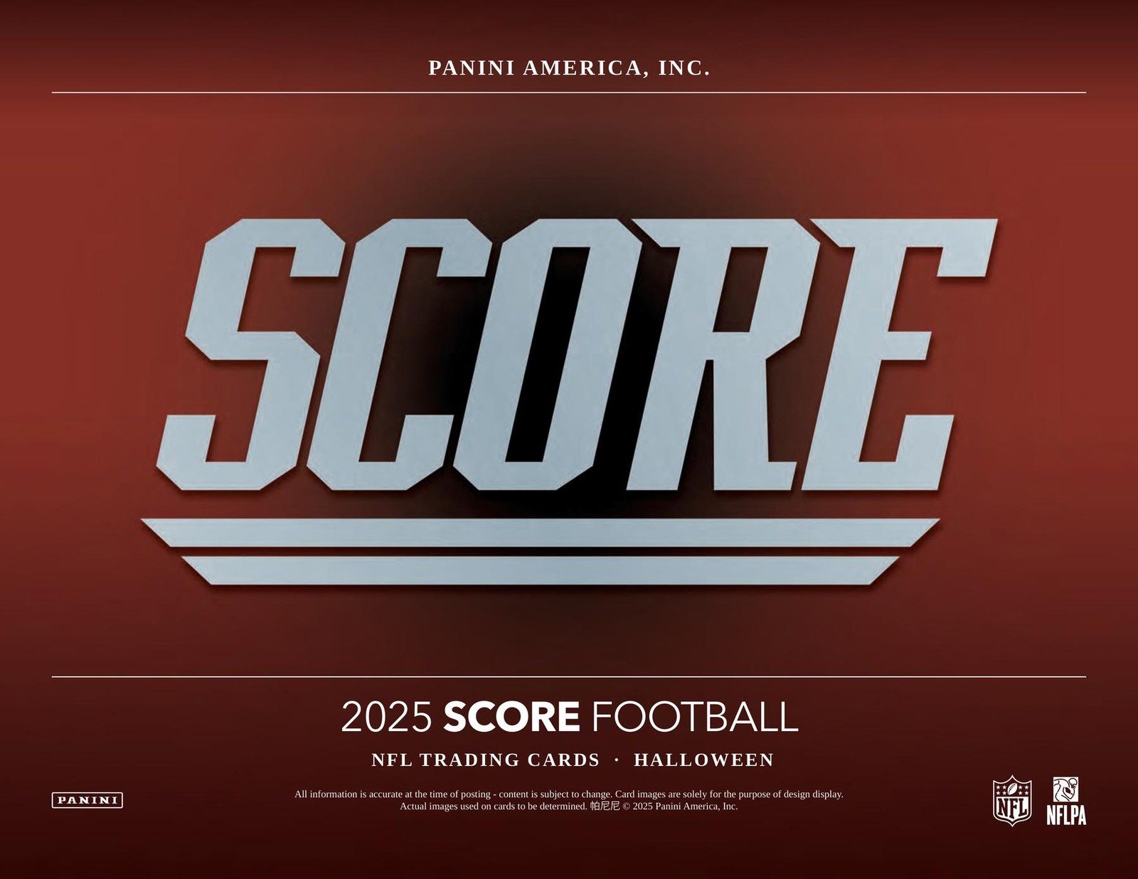 2025 PANINI SCORE-A-TREAT HALLOWEEN FOOTBALL 40-PACK BOX (LOT OF 12)