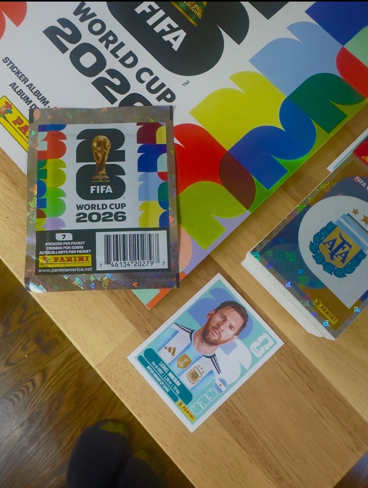 PANINI WC 2026 STICKER ALBUM + COMPLETE SET 980 + 1 PACK – SHIPS INTERNATIONAL