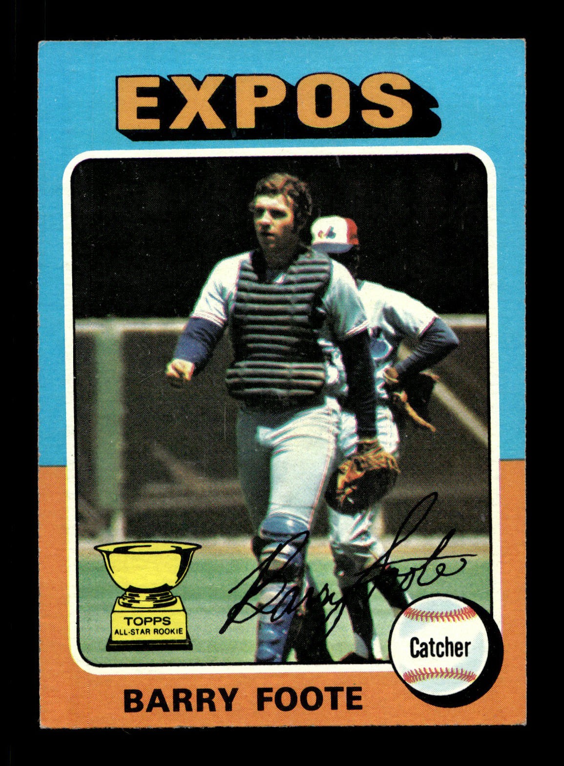 1975 Topps #229 Barry Foote ROOKIE GOLD CUP EXPOS