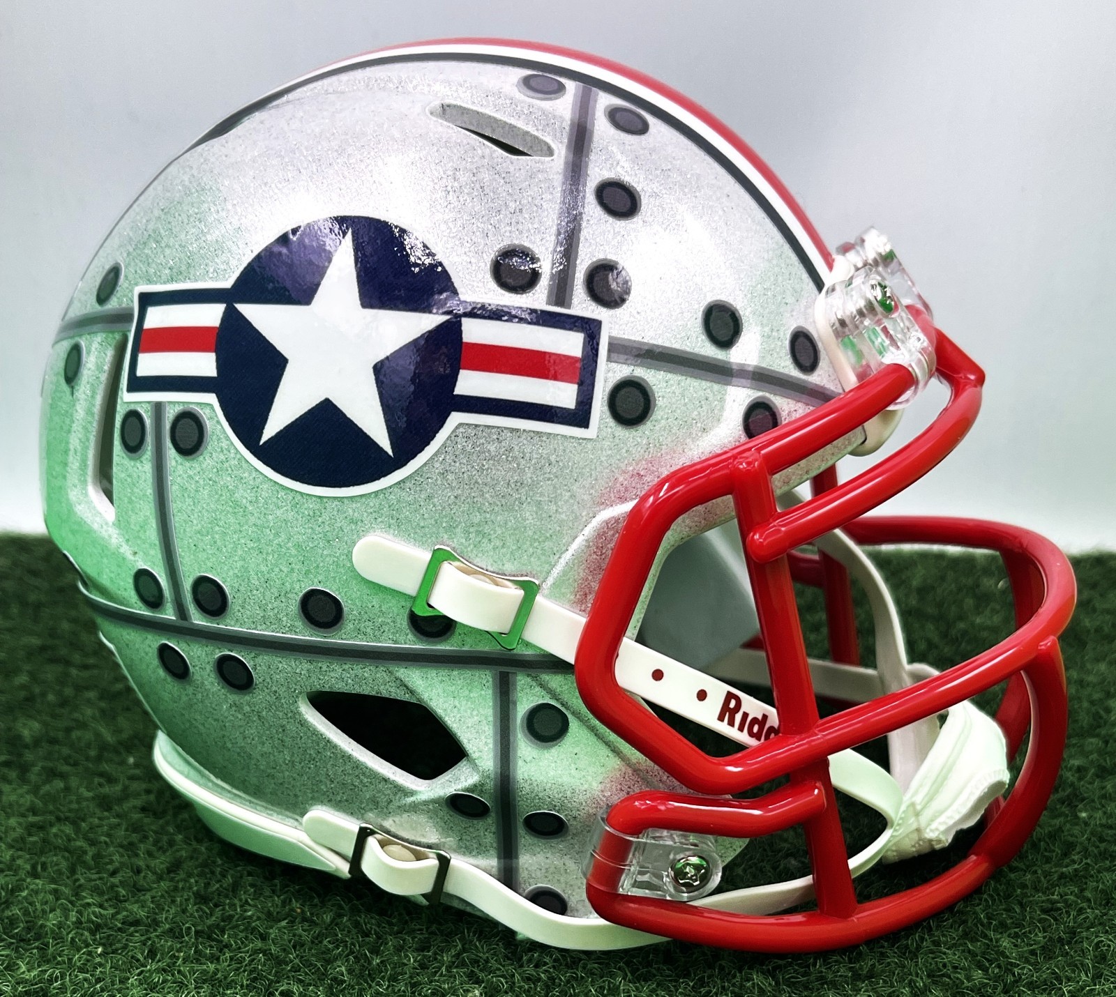 CUSTOM RIDDELL SPEED MINI FOOTBALL HELMET – NAVY MIDSHIPMEN 2021