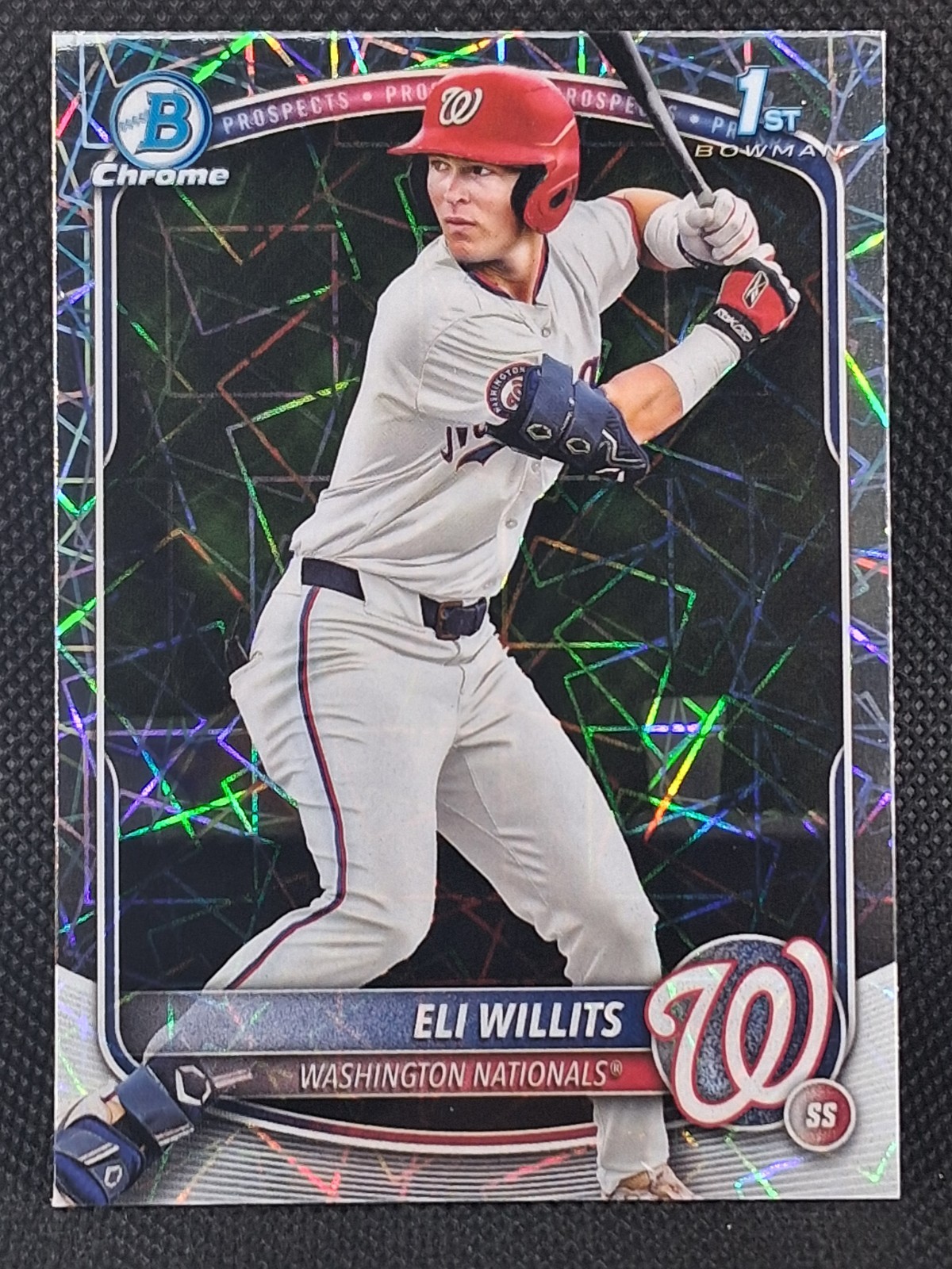 2025 Bowman Draft – Chrome Eli Willits #BDC-1 Laser Refractor (RC) Nationals