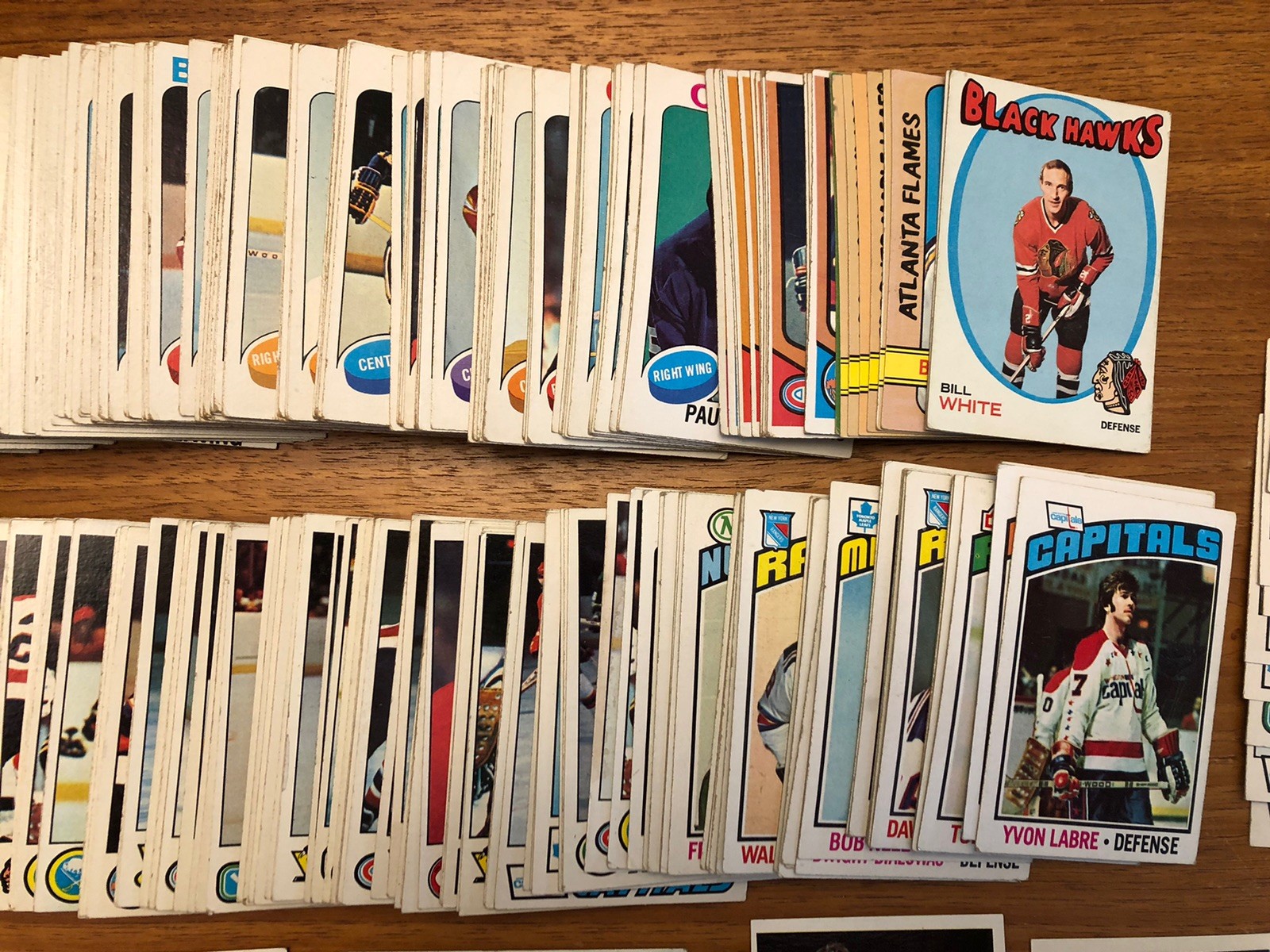 (544) 1971-80 Topps Hockey Cards Lot Dupes VG to EX Hull Clarke Mahovlich Hodge